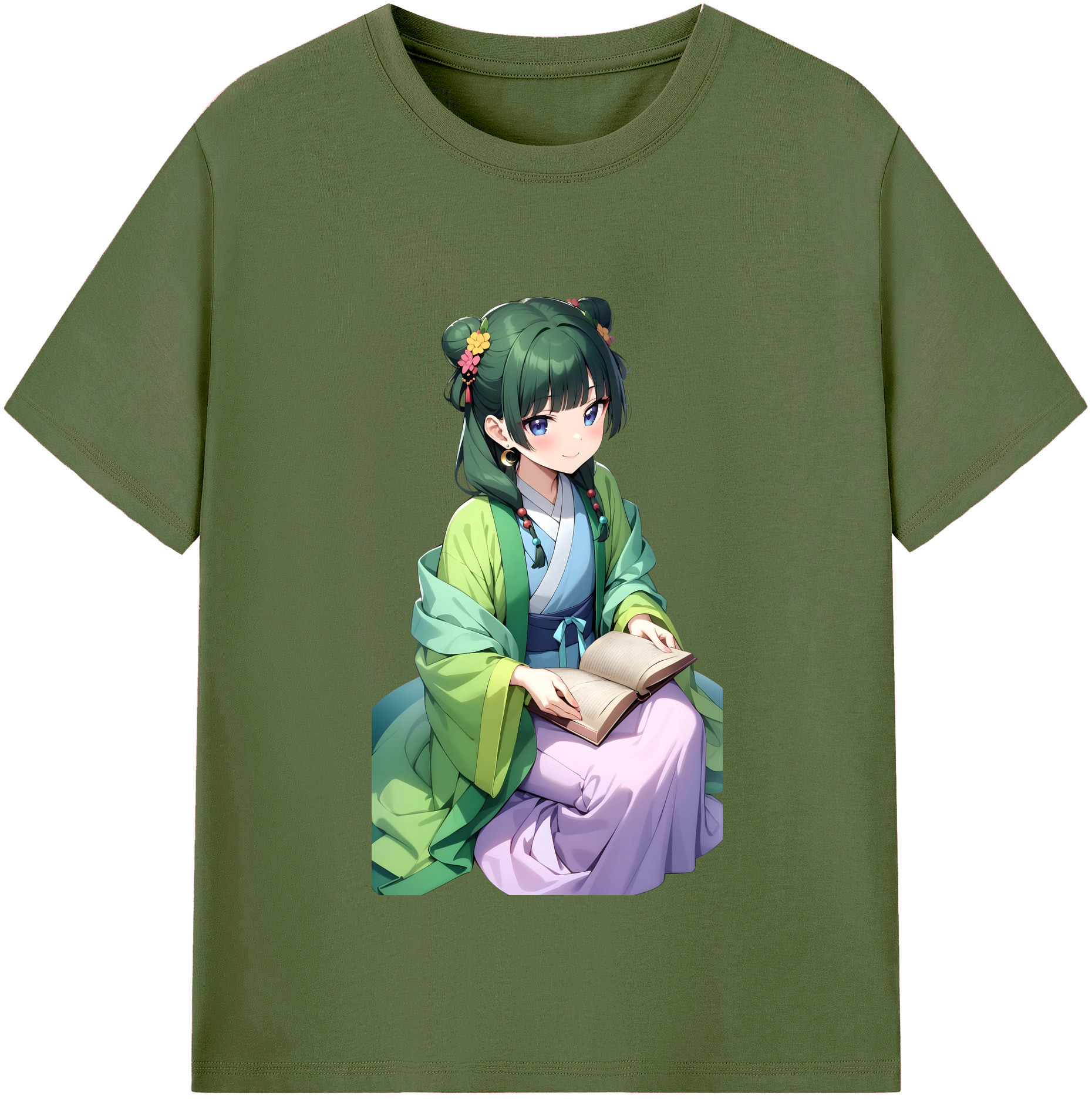 （画像用） 薬屋のひとりごと The Apothecary Diaries 綿100％半袖Tシャツ（フロントプリント）